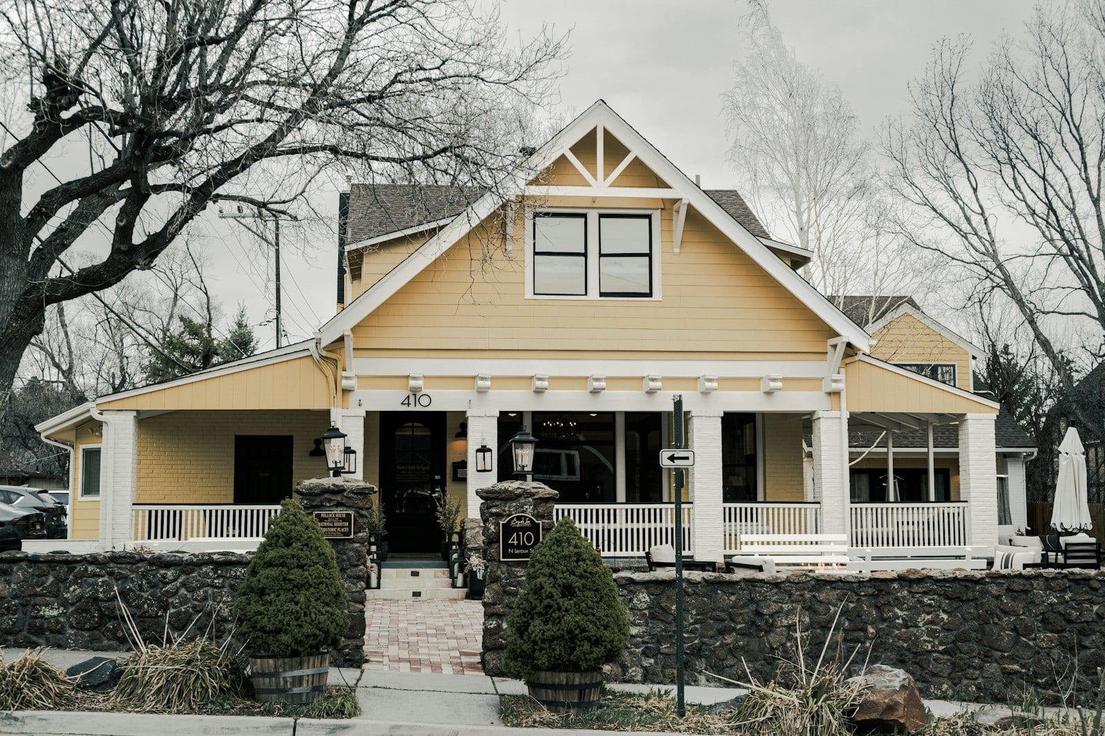Small craftsman-style single-family home with a covered front porch